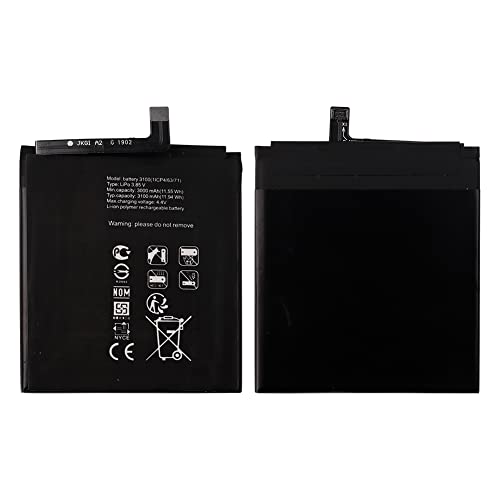 SwarKing Batería de repuesto compatible con BQ Aquaris X2/X2 Pro BQ 3100 con kit de herramientas (negro)