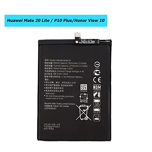 Vvsialeek HB386589ECW Batería Compatible para Huawei Mate 20 Lite & P10 Plus & Honor View 10 & Honor Play & Huawei Nova 5T with Toolkit