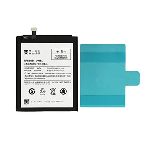 [TY BETTERY] Bateria Compatible con BN31 Xiaomi Mi A1/ 5X/ Note 5A/ Redmi S2
