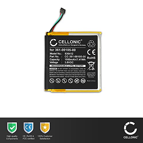 CELLONIC® Batería 361-00105-00: Repuesto para Garmin Edge 1030 Accu - Pila GPS Capacidad, duracion: 1950mAh Battery