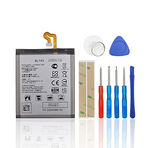 SwarKing Batería de repuesto compatible con LG G8S ThinQ LMG810, LM-G810, LMG810EAW BL-T43 con kit de herramientas.